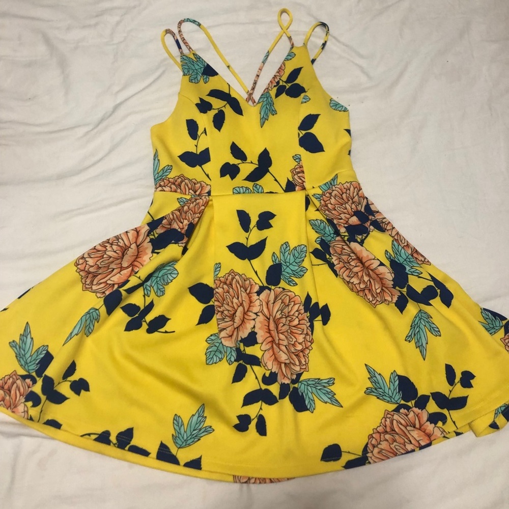 Yellow sun dress